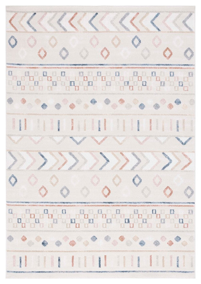 Safavieh Blair Machine-Washable Collection BLR226 Rug, Beige/Multi, 4'x6'