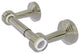 Pacific Beach 2-Post Toilet Tissue Holder with Groovy Accents, Polished Nickel