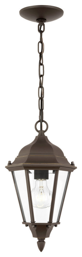 Bakersville 1-Light Outdoor Pendant, Antique Bronze