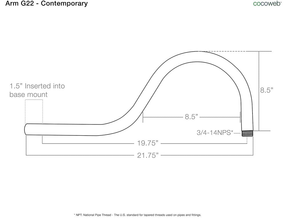 18" Vintage LED Sconce Light With Contemporary Arm, Solid Brass