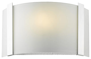 Polished Chrome Wall Sconce with Frosted Glass Shade
