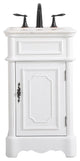 Elegant VF30419AW 19"Single Bathroom Vanity, Antique White