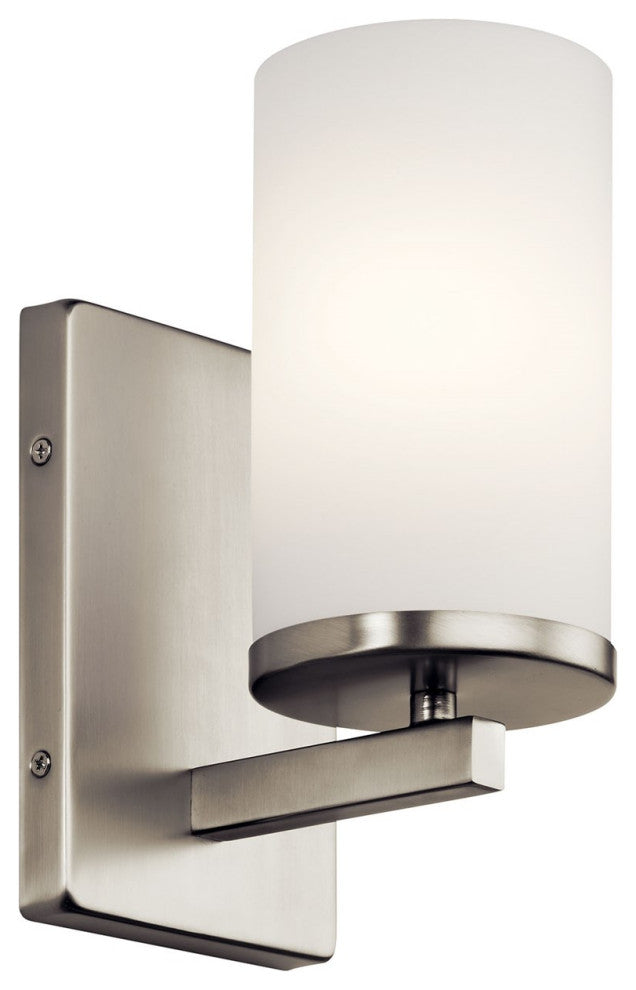Kichler Crosby 1 Light Wall Sconce, Brushed Nickel