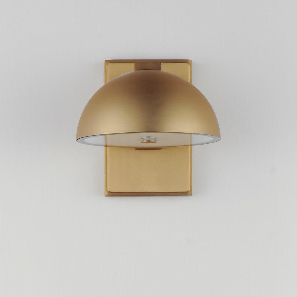 ET2 E30245 Cauldron 7" Tall LED Outdoor Wall Sconce - Gold