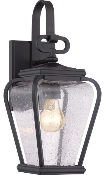Quoizel PRV8406K One Light Outdoor Wall Lantern Province Mystic Black
