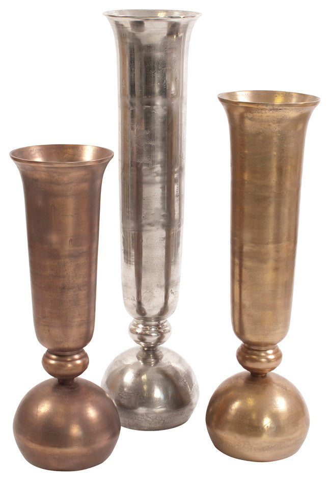 Howard Elliott Copper Oversized Trumpet Vase