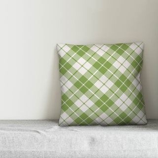 Christmas Plaid 16"x16" Throw Pillow Cover