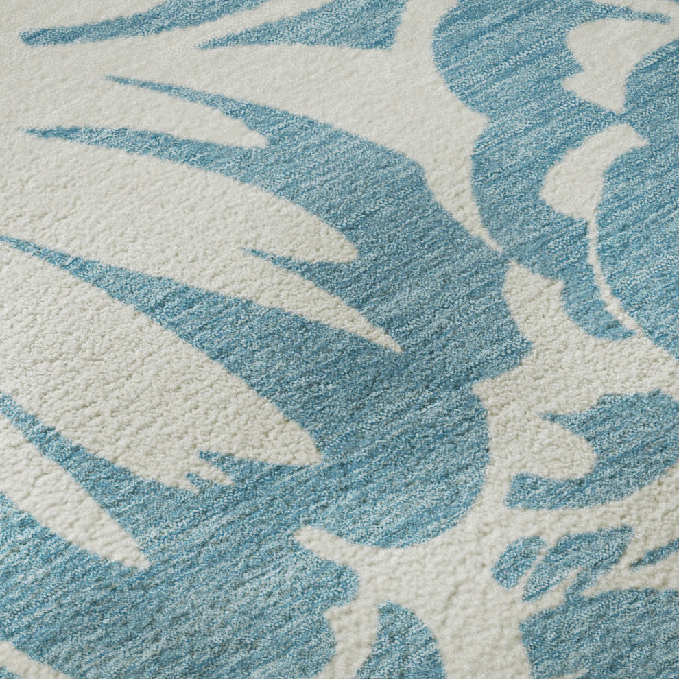 Premium Machine Washable Mayfield AMF551 Denim 1'8" x 2'6" Rug