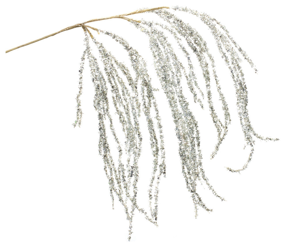 Hanging Tinsel Branch, Set of 2