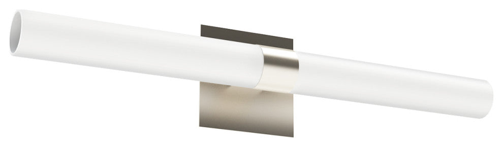 Milo 48" Vanity - Satin Nickel - 3000K - 12"H x 4.6"w x 1.3"D Backplate