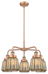Innovations Chatham 5 24.5" Chandelier Antique Copper