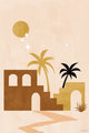 "Desert Ruins" Painting Print on Wrapped Canvas, 40x60