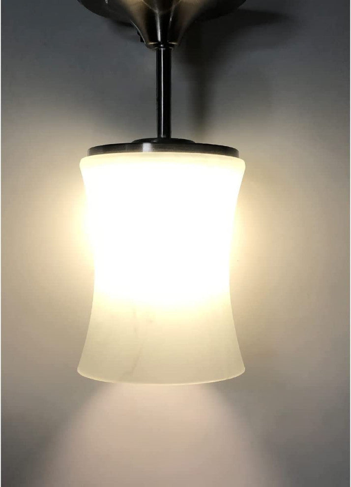 Modern Glass  Chrome Ceiling Light Fixture