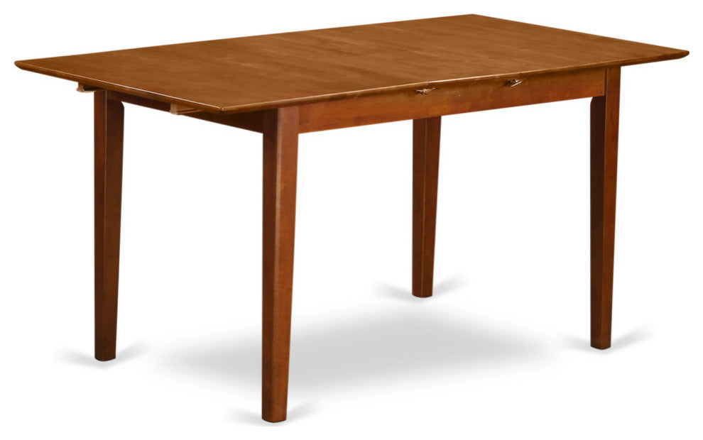 5 Pc Small Dinette Set Table With Leaf And 4 Kitchen Dining Chairs
