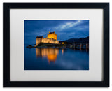 Blanchette Photography 'Eilean Donan Castle', Black Frame, White Matte, 20"x16"