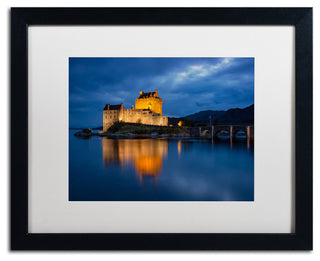 Blanchette Photography 'Eilean Donan Castle', Black Frame, White Matte, 20"x16"