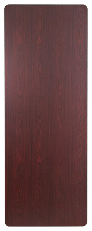 36''x96'' High Pressure Mahogany Laminate Folding Banquet Table