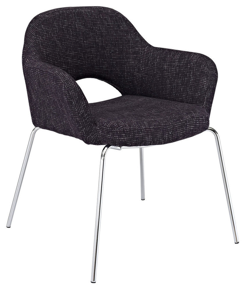 Modern Contemporary Kitchen Dining Armchair Black