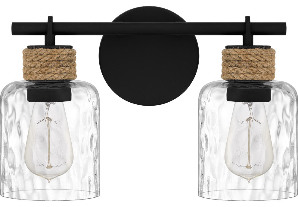 Quoizel BTC8614MBK 2-Light Bath, Baltic