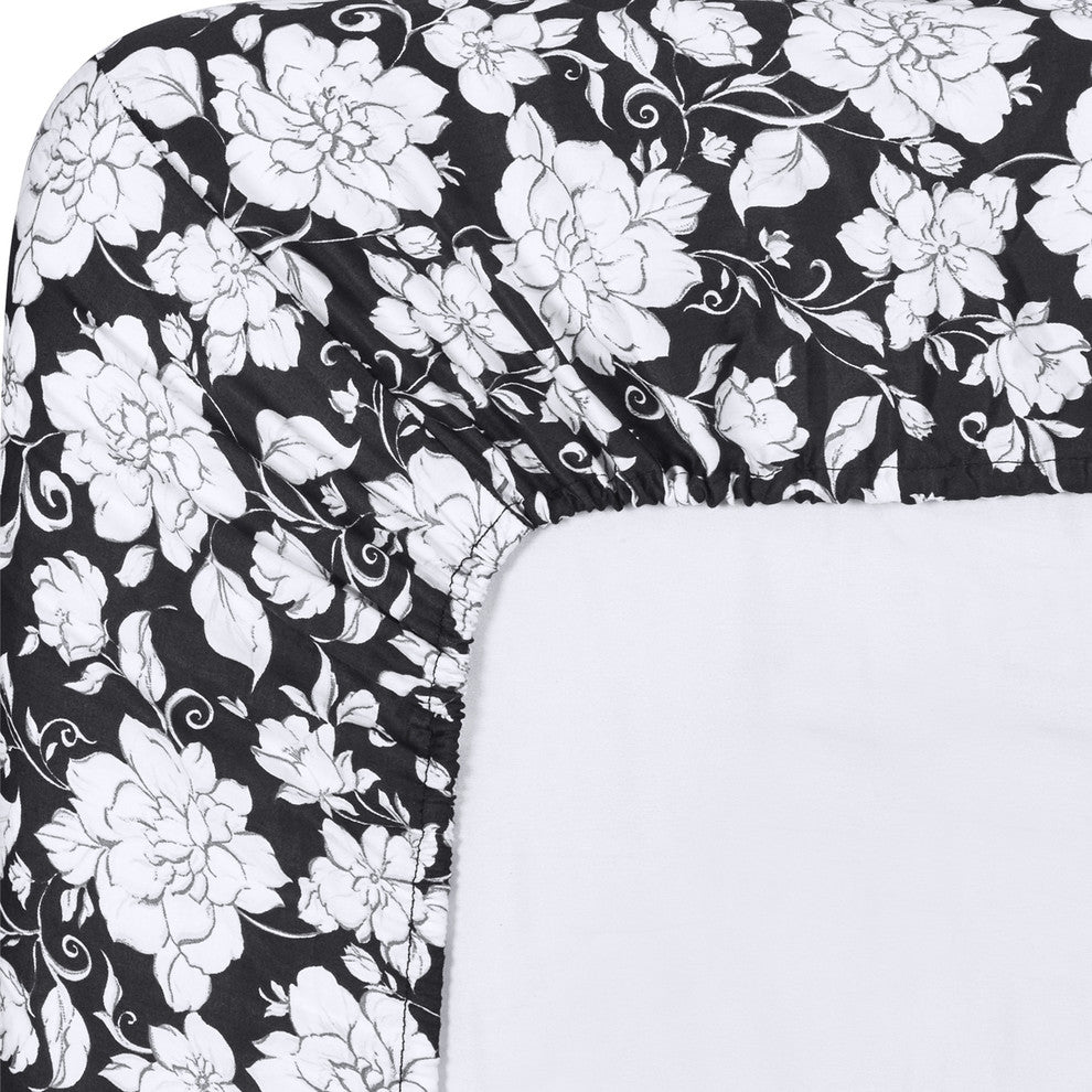 Agnes 100% Cotton Floral Printed Sheet Set, Queen
