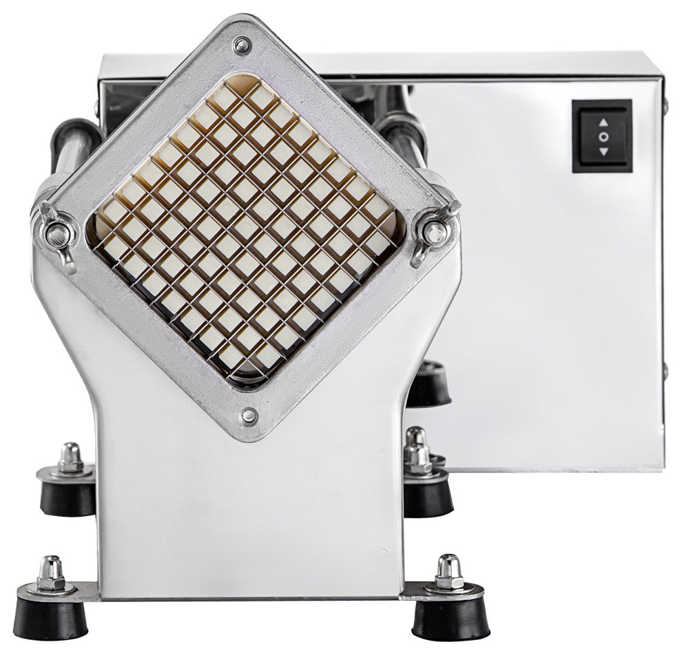 Electric French Fry Cutter with 6mm 9mm 13mm and 8-Wedge Blade