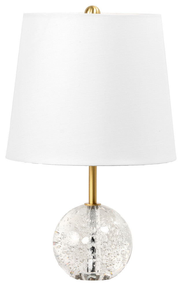 Nuloom 17" Gold Crystal Table Lamp