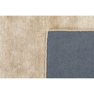 Hue Solid Hand Made Indoor Area Rug, 5'x8', Bisque