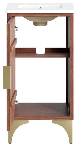 Daylight 18" Bathroom Vanity, White Walnut