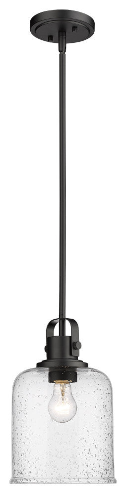 Zlite 340P8-MB 1-Light Pendant, Clear Seeded