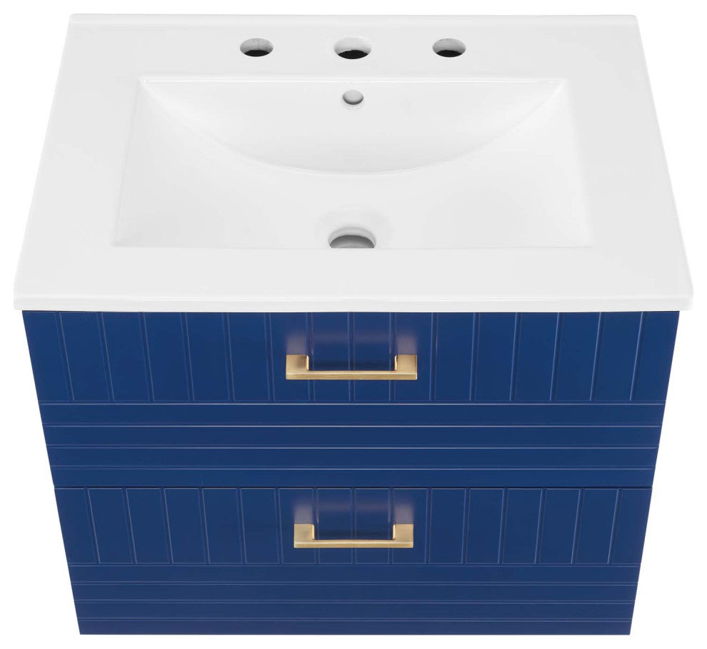 Daybreak 24" Bathroom Vanity, Blue White