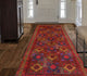 Vintage Distressed Keenan Red/Gold Runner, 4'8x10'7