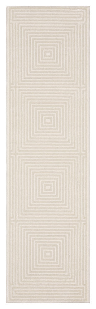 Oriental Weavers Raylan RAY04 Geometric Rug, Ivory, 3'3"x5'