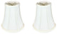 Royal Designs True Bell Basic Lamp Shade, Flame Clip Fitter, White, Set of 2