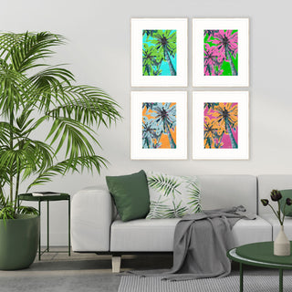 Bright Palms Framed Art - Set of 4