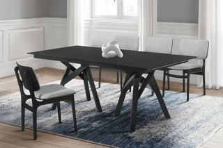 Cortina Lima 5-Piece Black Dining Set