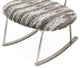 Pebble Beach Rocker Chair, Moondust and Brushed Silver
