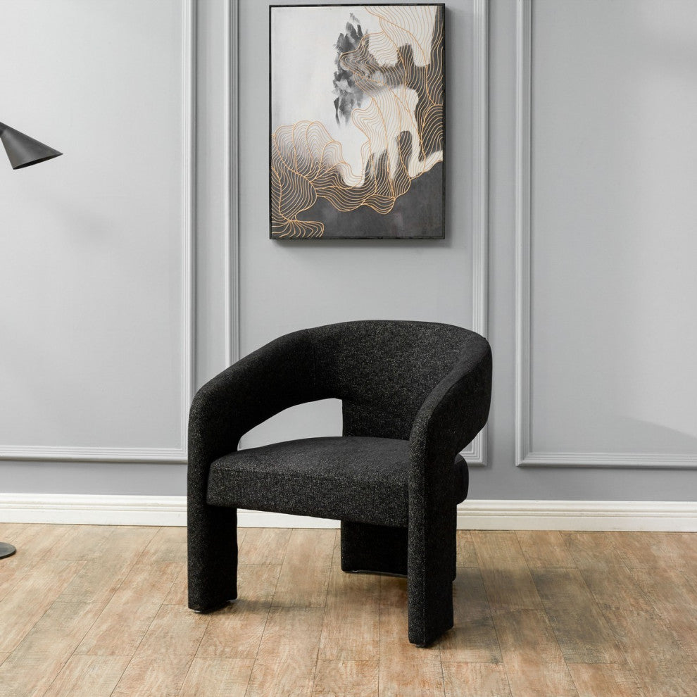 Safavieh Couture Roseanna Modern Accent Chair, Black