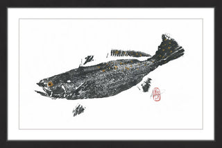 "Speckled Trout" Framed Painting Print, 24"x16"