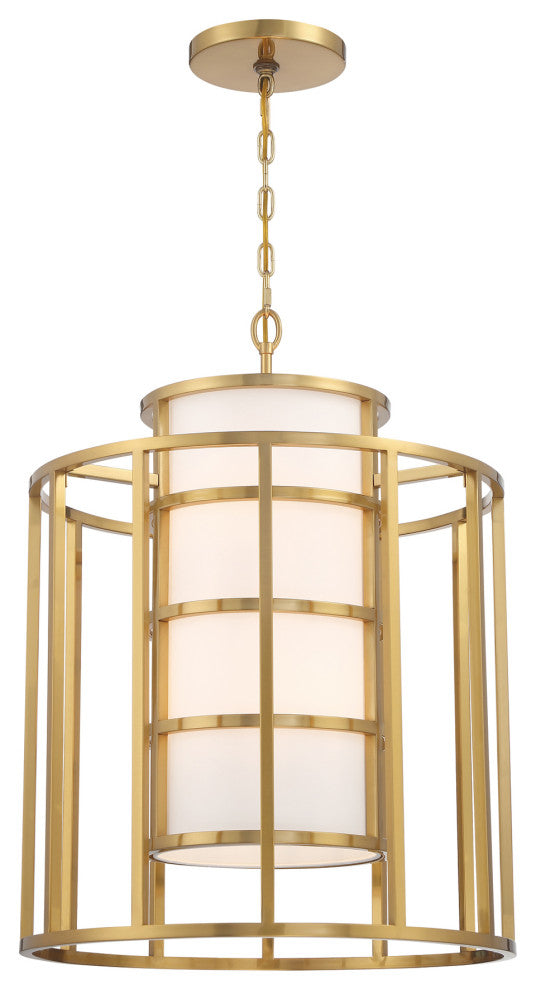 Brian Patrick Flynn for Crystorama Hulton 6 Light Luxe Gold Chandelier