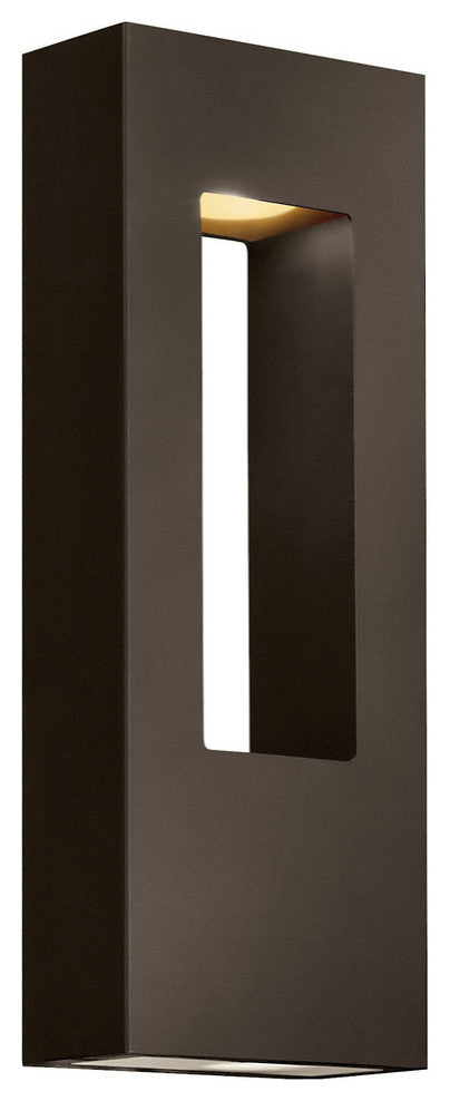 Hinkley Atlantis Outdoor Medium Wall Mount Lantern, Bronze