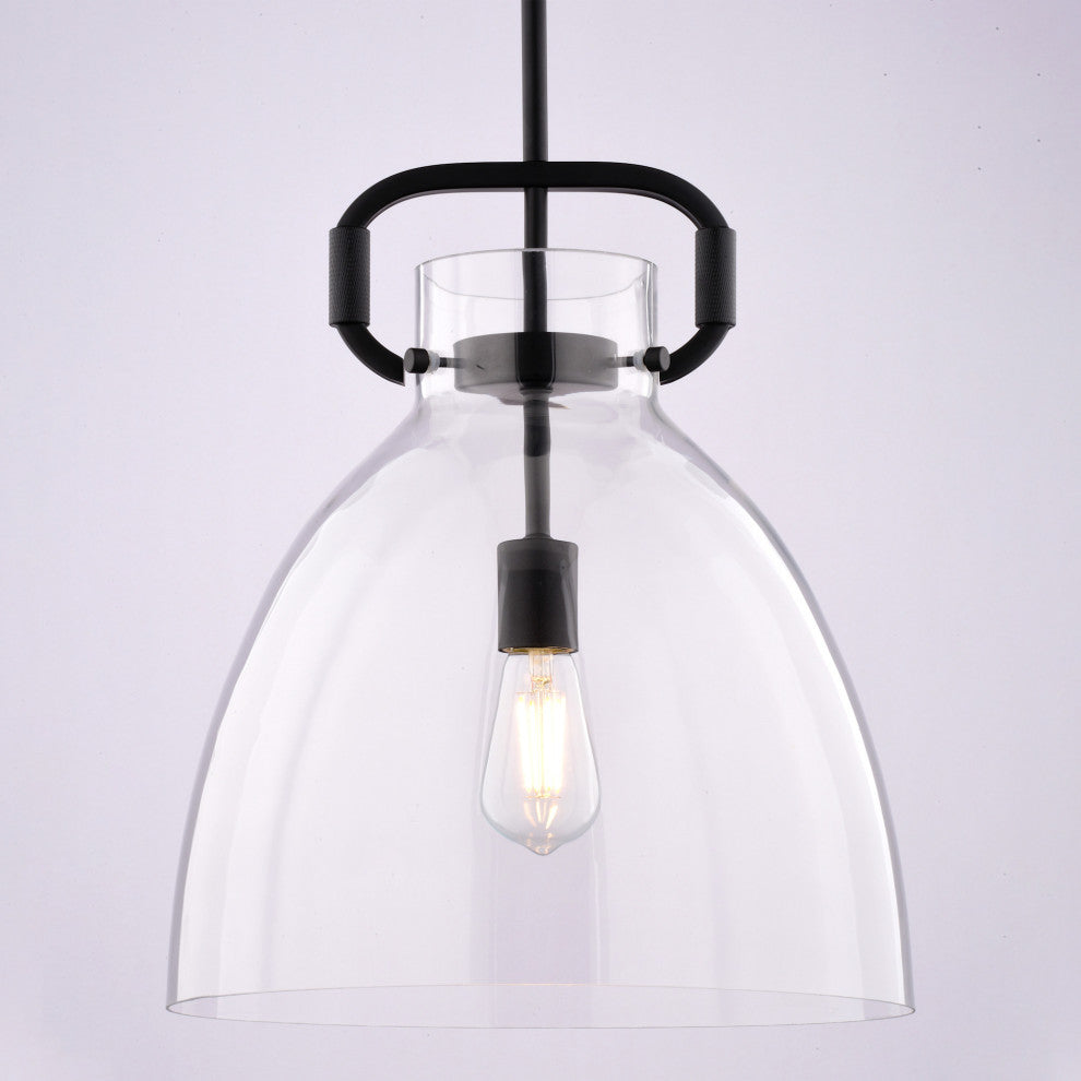 Vaxcel Lighting P0431 Madrona 14"W Pendant - Black