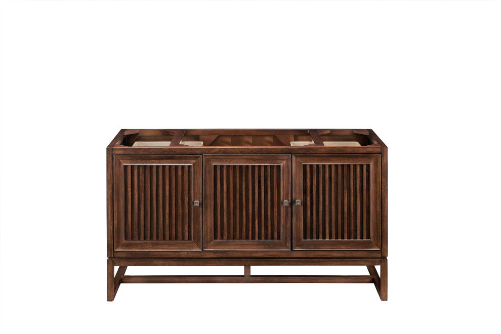 Athens 60" Vanity, Mid Century Acacia