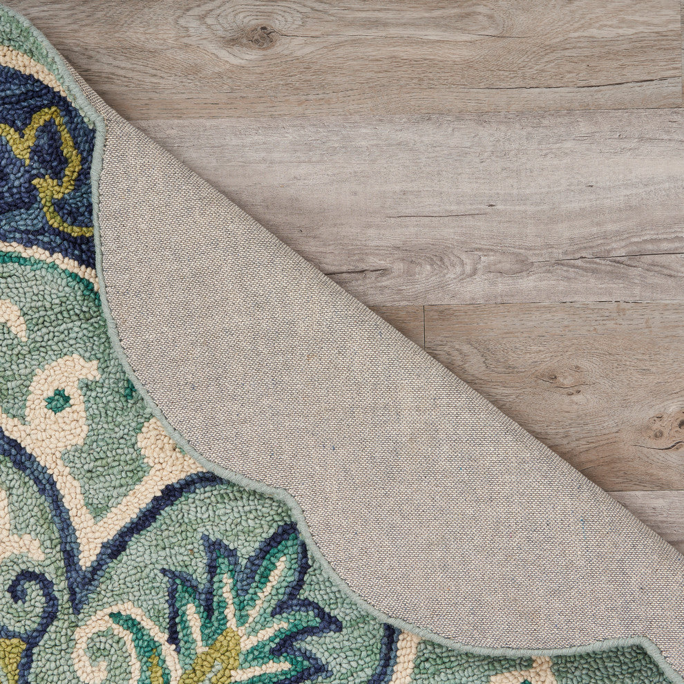 Floret Medallion Area Rug, 6' Round