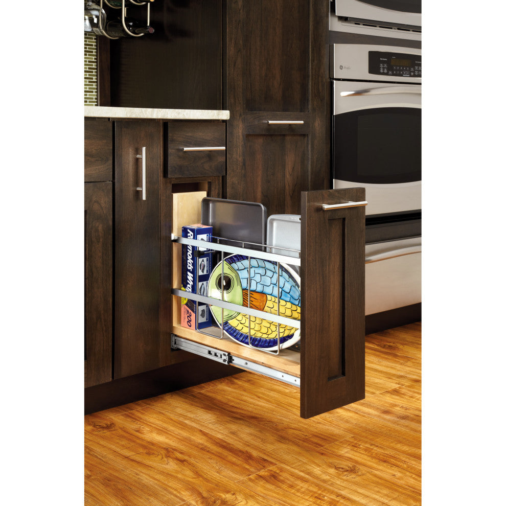 Wood Bakeware Pull Out Organizer With BB Soft Close, 5.26"