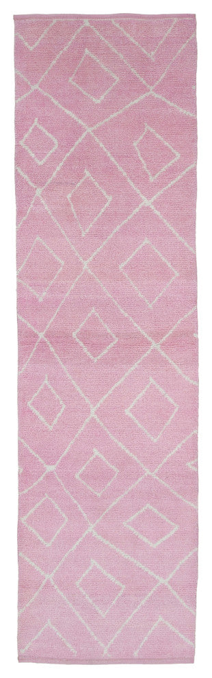 Rug N Carpet - Handmade Decorative 2' 11" x 9' 10" Moroccan Runner Rug