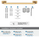Amerock Highland Ridge Transitional Towel Bar, Champagne Bronze, 18" Center-to-C