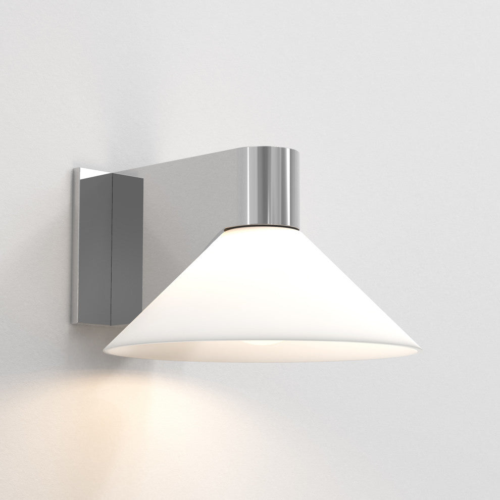 Astro Conic, Dimmable Bathroom Wall Light (Polished Chrome)