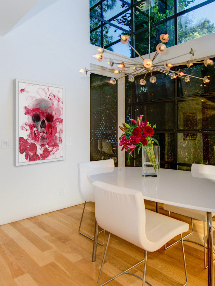 "Skull 2" Framed Painting Print, 24"x36"