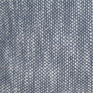 Two-Tone Cotton Throw Pillow with Fringe, Navy Blue, 20" X 20"