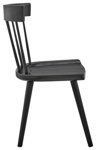 Sutter Wood Dining Side Chair, Black